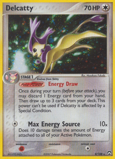 Carta Delcatty 8/108 do set Power Keepers — Pokémon TCG | Bynx