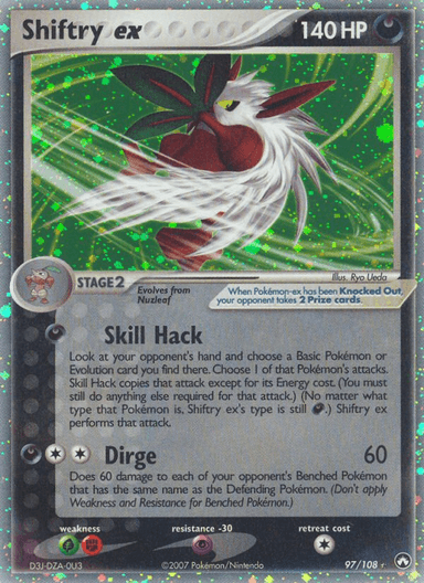 Carta Shiftry ex 97/108 do set Power Keepers — Pokémon TCG | Bynx