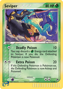 Carta Seviper 11 do set Sandstorm — Pokémon TCG | Bynx