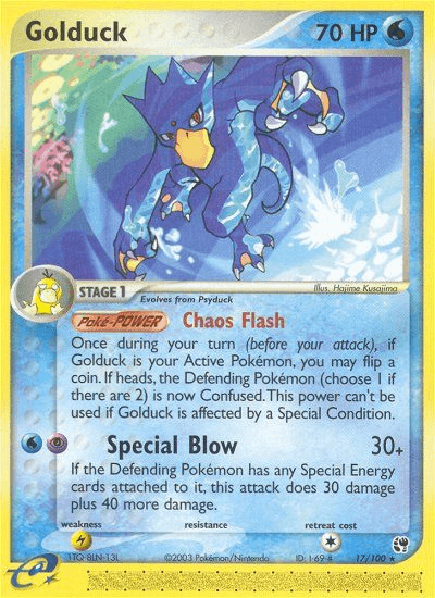 Carta Golduck 17/100 do set Sandstorm — Pokémon TCG | Bynx