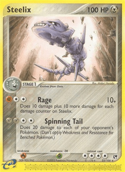 Carta Steelix 23/100 do set Sandstorm — Pokémon TCG | Bynx