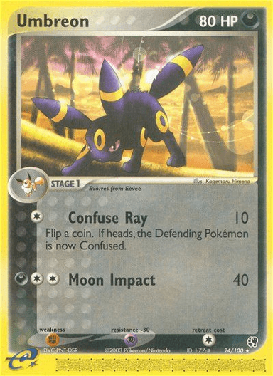 Carta Umbreon 24/100 do set Sandstorm — Pokémon TCG | Bynx