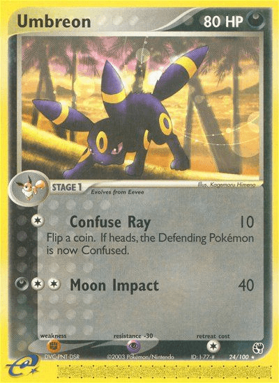 Carta Umbreon 24/100 do set Sandstorm — Pokémon TCG | Bynx