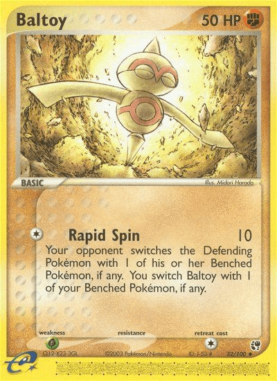 Carta Baltoy 32/100 do set Sandstorm — Pokémon TCG | Bynx