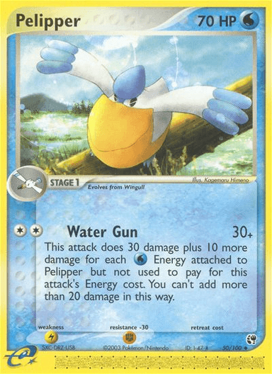 Carta Pelipper 50/100 do set Sandstorm — Pokémon TCG | Bynx