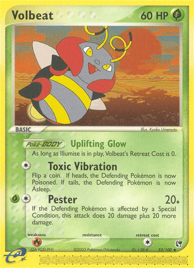 Carta Volbeat 53/100 do set Sandstorm — Pokémon TCG | Bynx