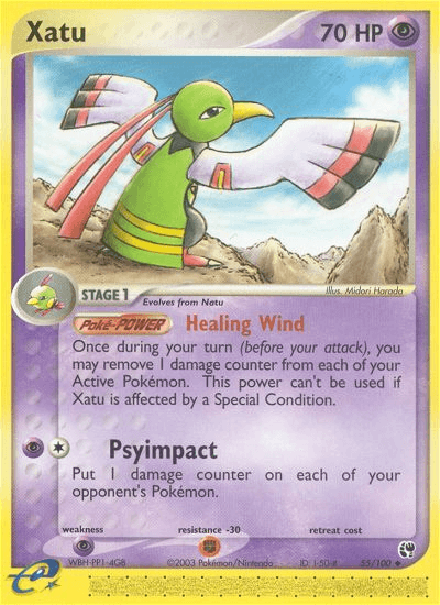 Carta Xatu 55/100 do set Sandstorm — Pokémon TCG | Bynx