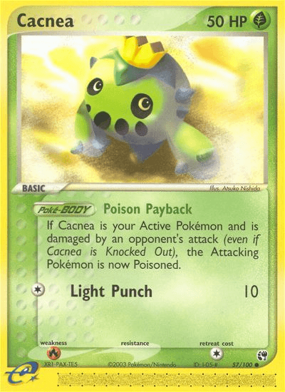 Carta Cacnea 57/100 do set Sandstorm — Pokémon TCG | Bynx