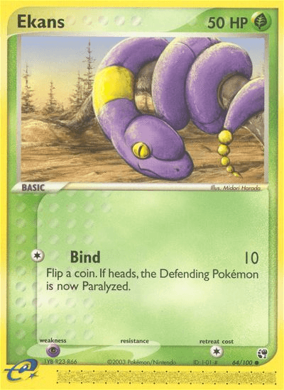 Carta Ekans 64/100 do set Sandstorm — Pokémon TCG | Bynx
