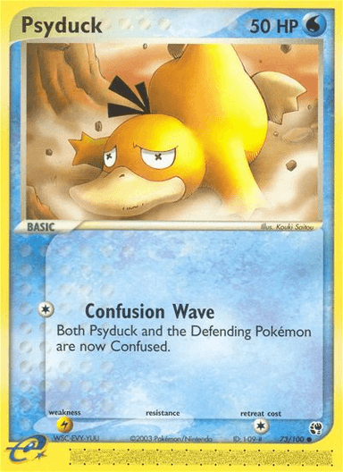 Carta Psyduck 73/100 do set Sandstorm — Pokémon TCG | Bynx