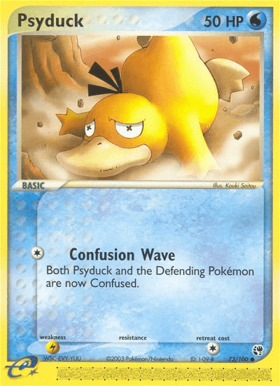 Carta Psyduck 73/100 do set Sandstorm — Pokémon TCG | Bynx