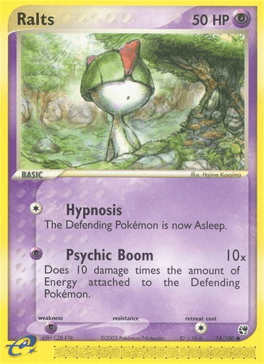 Carta Ralts 74/100 do set Sandstorm — Pokémon TCG | Bynx