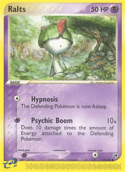 Carta Ralts 74/100 do set Sandstorm — Pokémon TCG | Bynx