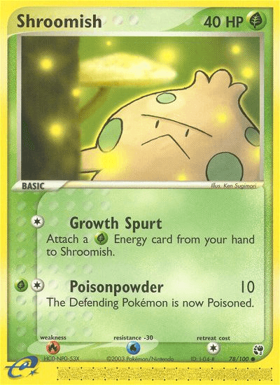Carta Shroomish 78/100 do set Sandstorm — Pokémon TCG | Bynx