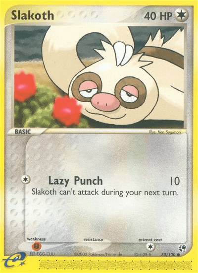 Carta Slakoth 80/100 do set Sandstorm — Pokémon TCG | Bynx