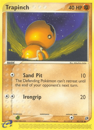 Carta Trapinch 82/100 do set Sandstorm — Pokémon TCG | Bynx