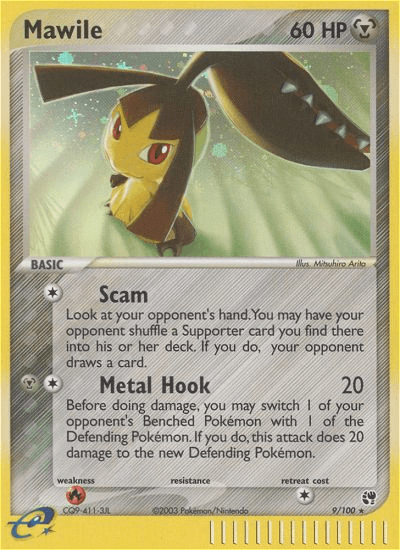 Carta Mawile 9/100 do set Sandstorm — Pokémon TCG | Bynx