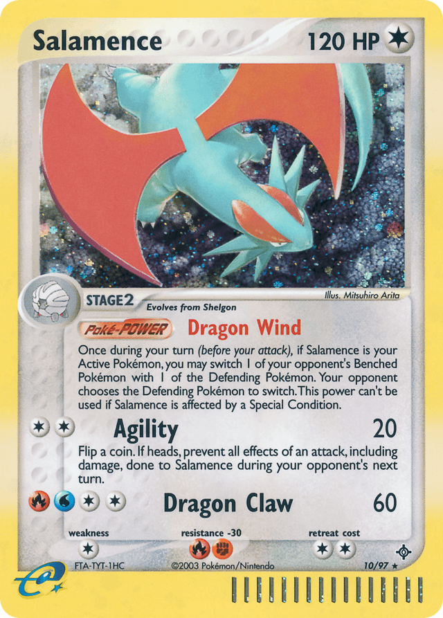 Carta Salamence 10/97 do set Dragon — Pokémon TCG | Bynx