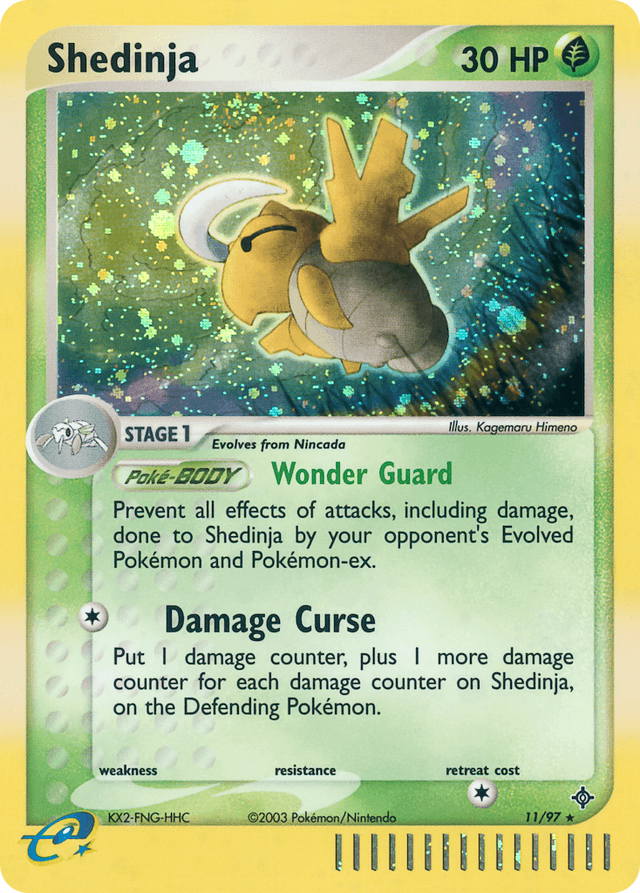 Carta Shedinja 11/97 do set Dragon — Pokémon TCG | Bynx