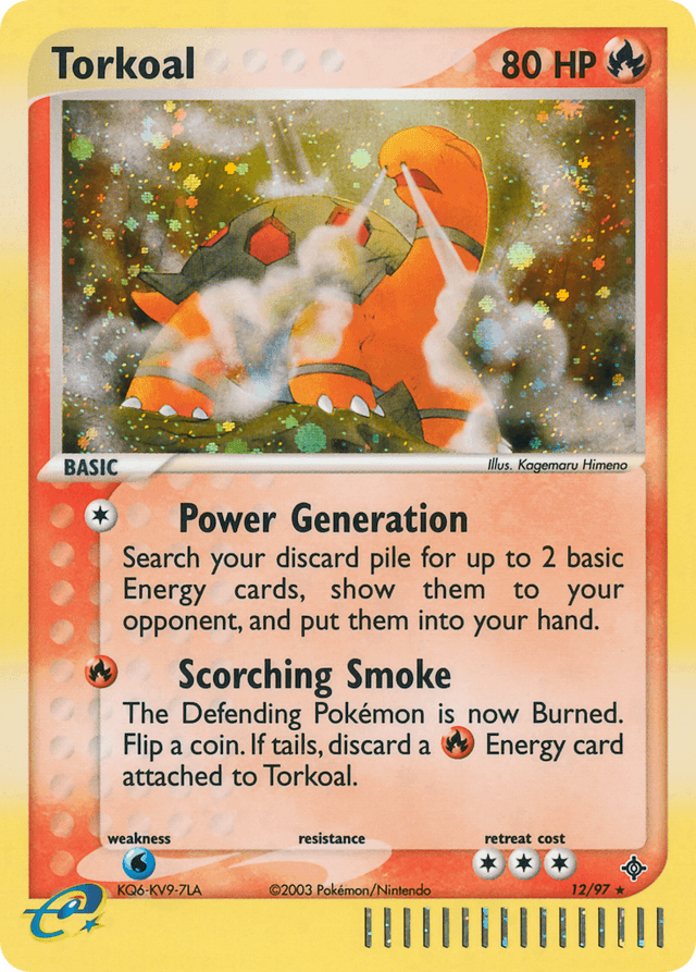 Carta Torkoal 12/97 do set Dragon — Pokémon TCG | Bynx