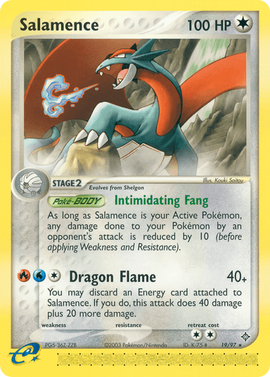 Carta Salamence 19/97 do set Dragon — Pokémon TCG | Bynx