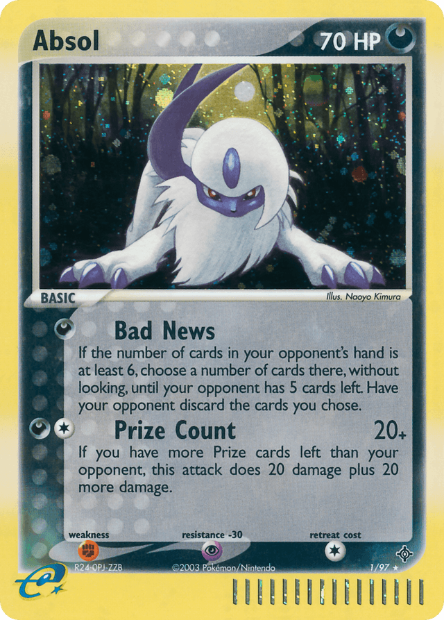 Carta Absol 1/97 do set Dragon — Pokémon TCG | Bynx