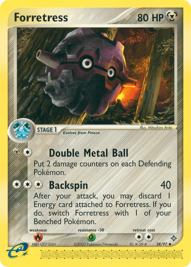 Carta Forretress 28/97 do set Dragon — Pokémon TCG | Bynx
