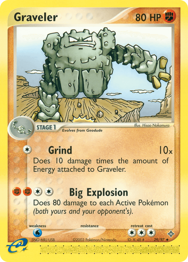 Carta Graveler 29/97 do set Dragon — Pokémon TCG | Bynx