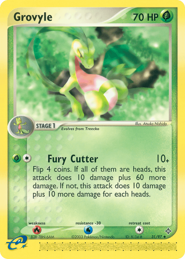 Carta Grovyle 31/97 do set Dragon — Pokémon TCG | Bynx