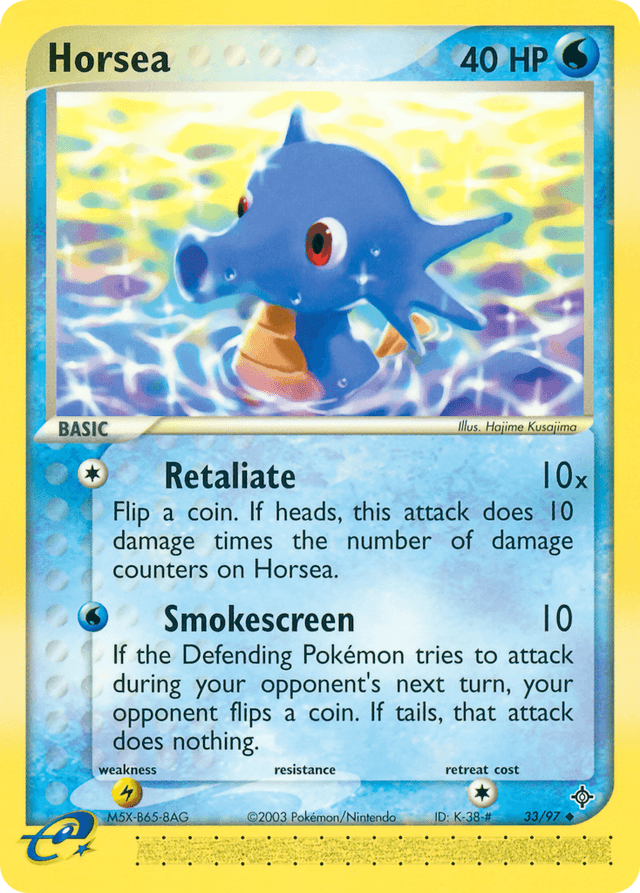 Carta Horsea 33/97 do set Dragon — Pokémon TCG | Bynx