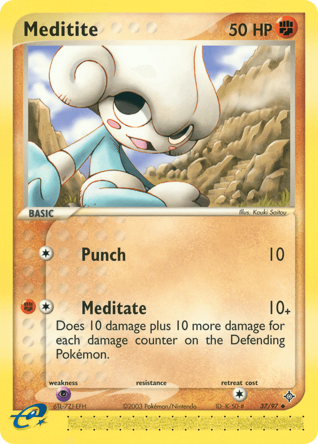 Carta Meditite 37/97 do set Dragon — Pokémon TCG | Bynx