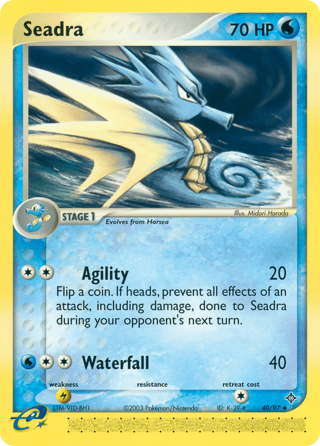Carta Seadra 40/97 do set Dragon — Pokémon TCG | Bynx