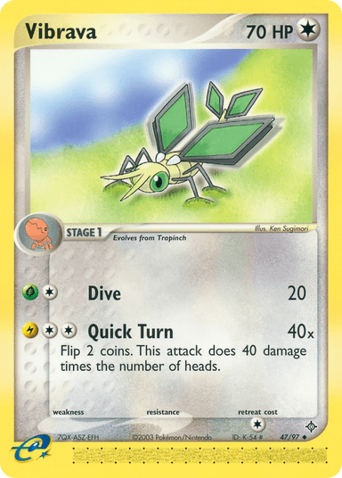 Carta Vibrava 47/97 do set Dragon — Pokémon TCG | Bynx