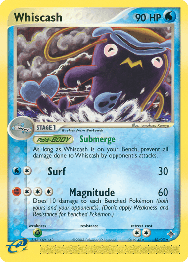 Carta Whiscash 48/97 do set Dragon — Pokémon TCG | Bynx