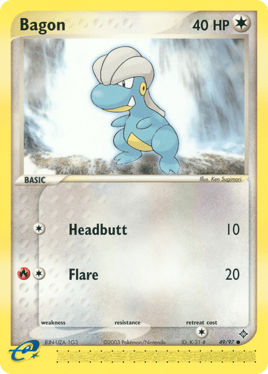 Carta Bagon 49/97 do set Dragon — Pokémon TCG | Bynx