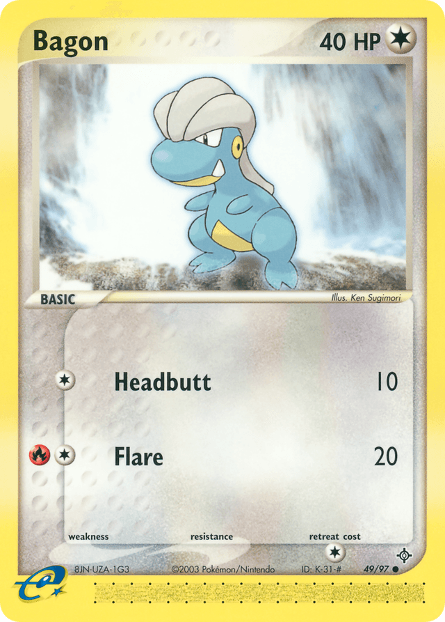 Carta Bagon 49/97 do set Dragon — Pokémon TCG | Bynx