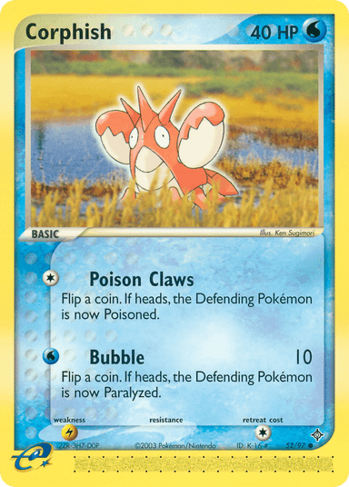 Carta Corphish 52/97 do set Dragon — Pokémon TCG | Bynx