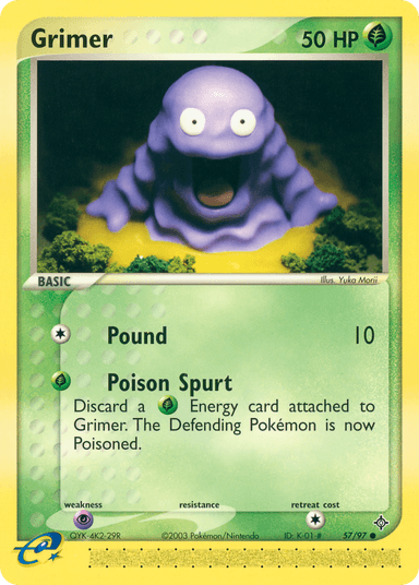 Carta Grimer 57/97 do set Dragon — Pokémon TCG | Bynx