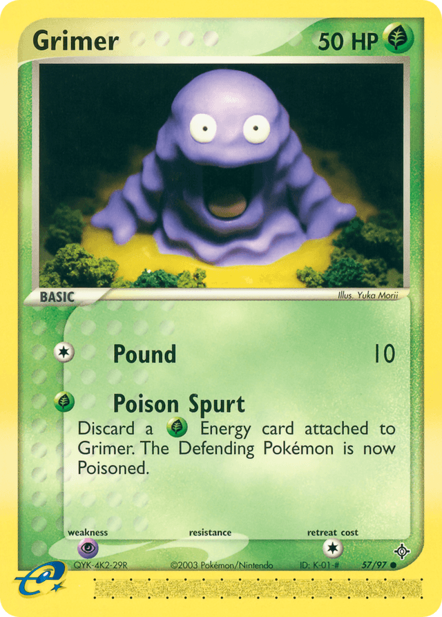 Carta Grimer 57/97 do set Dragon — Pokémon TCG | Bynx