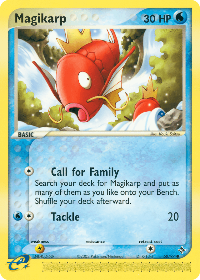 Carta Magikarp 60/97 do set Dragon — Pokémon TCG | Bynx
