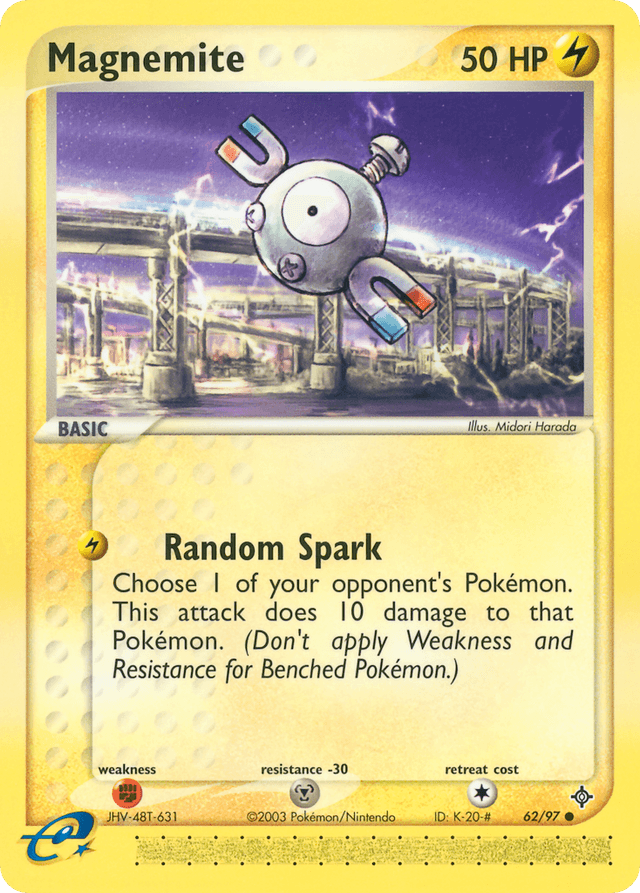 Carta Magnemite 62/97 do set Dragon — Pokémon TCG | Bynx