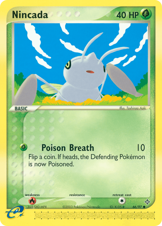 Carta Nincada 66/97 do set Dragon — Pokémon TCG | Bynx
