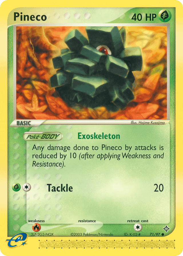 Carta Pineco 71/97 do set Dragon — Pokémon TCG | Bynx