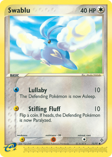 Carta Swablu 75/97 do set Dragon — Pokémon TCG | Bynx