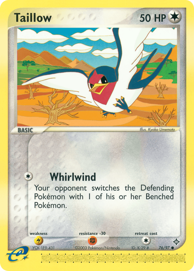 Carta Taillow 76/97 do set Dragon — Pokémon TCG | Bynx