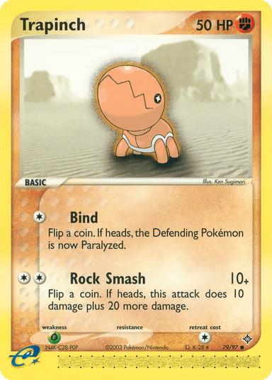 Carta Trapinch 79/97 do set Dragon — Pokémon TCG | Bynx