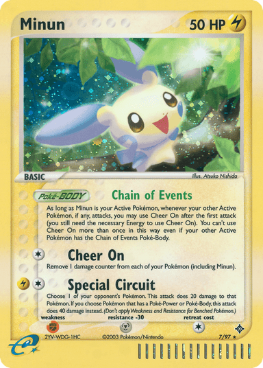 Carta Minun 7/97 do set Dragon — Pokémon TCG | Bynx