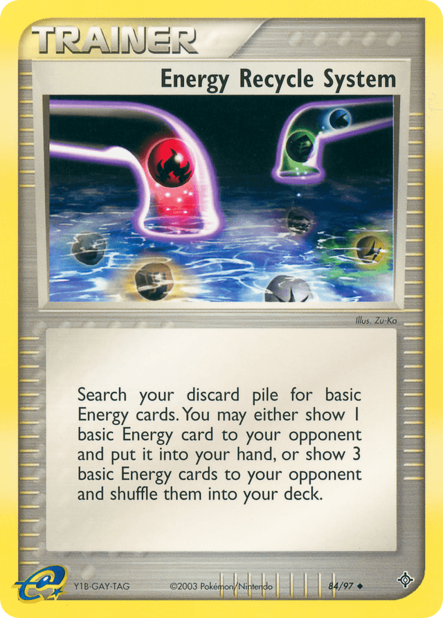 Carta Energy Recycle System 84/97 do set Dragon — Pokémon TCG | Bynx