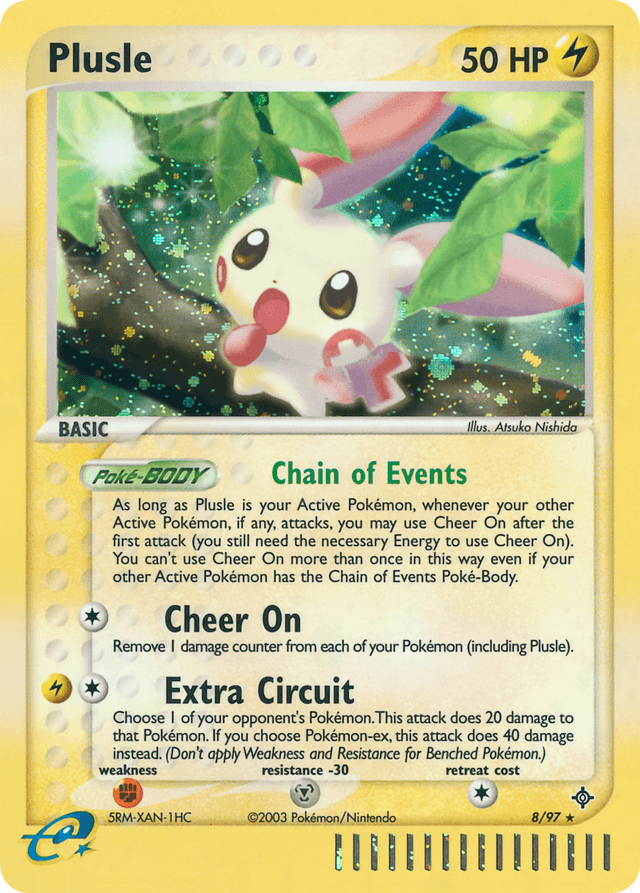 Carta Plusle 8/97 do set Dragon — Pokémon TCG | Bynx