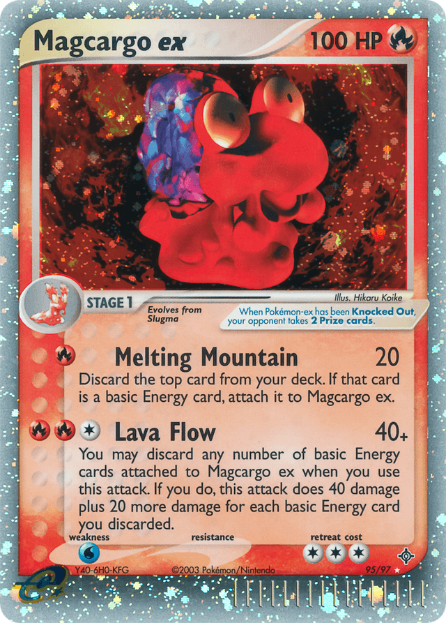 Carta Magcargo ex 95/97 do set Dragon — Pokémon TCG | Bynx